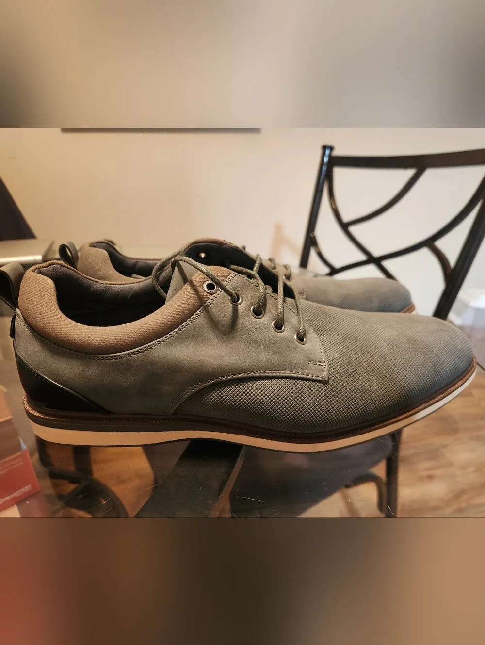 Men's Lace-Up Derbys in Gray